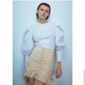 Zara Draped Mini Skirt with Jewels